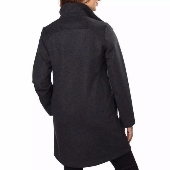 Pendleton Vintage Logan Wool Fall Winter Mid Length Women's Coat Dark Gray XXL - Picture 4 of 14